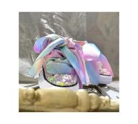 Kids Lollipop Rainbow Candy Canvas Simulation Diy Pearl Shoes Girls Birthday Party Sparkly Shoes The Best Birthday L Gift