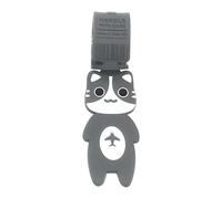 Kids Luggage Tag, Boys Luggages Tag, Identifier Strap, Signable Back Cat Design Marker for Travel, Hiking, Gym, Cruise, Business, , Beach, School, Sports, Camping, 9.65 X 1.61 Inches