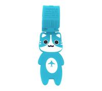 Kids Luggage Tag, Girls Luggage Tag with Cute Cat Design, Travel Bag Identifier Strap and Name Keychain, for Airport School Cruise Business Gym Beach Camping Workplace Use 9.65 x 1.61 inches