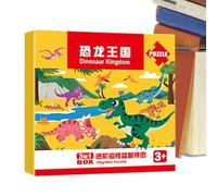 Kids Magnetic Puzzle Set Educational Learning Magnet Game Travel Friendly Activity Toy For Car Road Trips Kindergarten Preschool Boys Girls Age 2-6 Cognitive Development Skill Training Board Portable