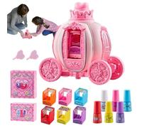 Kids Makeup & Nail Stamper Kit - Pumpkìn Cárriage Printer | Princess Play