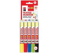 KIDS Marqueur pour textile, 5 x 3 ml, blister de 5
