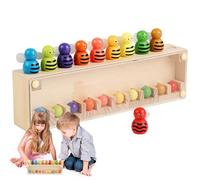 Kids Matching Game | Educational Color Learning Toys | Wood Bee Shape Early Education Toy for School Girls Boys Kindergarten Preschool Classroom
