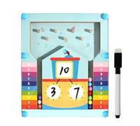 Kids Math Games, Children Learning Toy, Educational Mathematics Block Set, Skill Builder with Numbers, Ideal for Preschool Activities, Home Practice, Classroom Play and Travel Fun