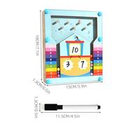 Kids Math Games, Educational Learning Activity Blocks, Counting And Number Recognition Toy, Early Math Play Resource Within 10 for Preschool, Kindergarten, Classroom, Home, Travel