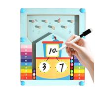 Kids Math Games, Preschool Learning Activities, 5.91x0.51x7.09 Inches, Educational Counting Toy, Colorful Block Number Set, Interactive Early Math, for Kind0ergarten, Home, Travel, Classroom
