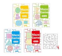 Kids Maze Book - Ensemble De Classeurs D'activités Éducatifs, Puzzle Maze Learning Pack | Progressive Brain Teaser for Children, Guide De Développement Logique pour Les D'âge Préscolaire, Cogn