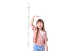 Kids Measuring Chart for Wall | Measuring Height Measurement Adhesive Growth Chart - Removable Clear Wall Sticker Waterproof Handing Ruler for Baby