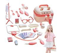 Kids Medical Playset - Boîte de clinique en plastique durable - Jouet de rôle de docteur - Kit éducatif portable avec des outils et des pièces interactives - Jouet créatif pour l'imagination