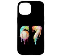 Kids Meme 67 Numéro Six 6 Seven 7 Ice Cream Drips Baseball Coque pour iPhone 15