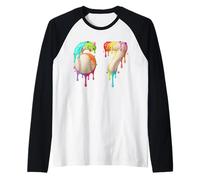Kids Meme 67 Numéro Six 6 Seven 7 Ice Cream Drips Baseball Manche Raglan