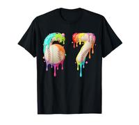 Kids Meme 67 Numéro Six 6 Seven 7 Ice Cream Drips Baseball T-Shirt