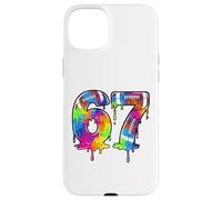 Kids Meme 67 Numéro Six 6 Seven 7 Ice Cream Drips Football Coque pour iPhone 15 Plus