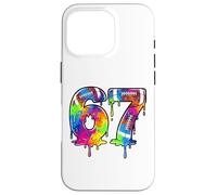 Kids Meme 67 Numéro Six 6 Seven 7 Ice Cream Drips Football Coque pour iPhone 16 Pro
