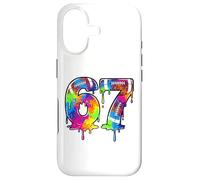 Kids Meme 67 Numéro Six 6 Seven 7 Ice Cream Drips Football Coque pour iPhone 17