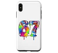 Kids Meme 67 Numéro Six 6 Seven 7 Ice Cream Drips Football Coque pour iPhone XS Max
