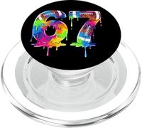 Kids Meme 67 Numéro Six 6 Seven 7 Ice Cream Drips Football PopSockets PopGrip pour MagSafe