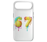Kids Meme 67 Numéro Six 6 Seven 7 Ice Cream Drips Softball Coque pour iPhone Air