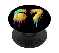Kids Meme 67 Numéro Six 6 Seven 7 Ice Cream Drips Softball PopSockets PopGrip Adhésif