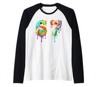 Kids Meme 67 Numéro Six 6 Seven 7 Ice Cream Drips Volleyball Manche Raglan