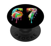 Kids Meme 67 Numéro Six 6 Seven 7 Ice Cream Drips Volleyball PopSockets PopGrip Adhésif