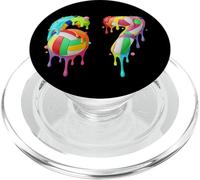 Kids Meme 67 Numéro Six 6 Seven 7 Ice Cream Drips Volleyball PopSockets PopGrip pour MagSafe