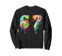 Kids Meme 67 Numéro Six 6 Seven 7 Ice Cream Drips Volleyball Sweatshirt