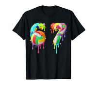 Kids Meme 67 Numéro Six 6 Seven 7 Ice Cream Drips Volleyball T-Shirt