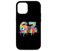 Kids Meme 67 Six 6 Seven 7 Ice Cream Drips Chaussures de Football Coque pour iPhone 12/12 Pro
