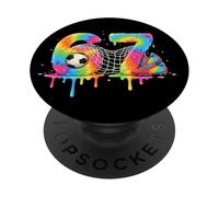 Kids Meme 67 Six 6 Seven 7 Ice Cream Drips Chaussures de Football PopSockets PopGrip Adhésif