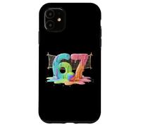 Kids Meme 67 Six 6 Seven 7 Icecream Drip Chaussures Filet de Volleyball Coque pour iPhone 11