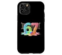 Kids Meme 67 Six 6 Seven 7 Icecream Drip Chaussures Filet de Volleyball Coque pour iPhone 11 Pro