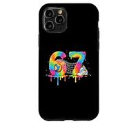 Kids Meme 67 Six 6 Seven 7 Icecream Drip Chaussures Filet de Volleyball Coque pour iPhone 11 Pro