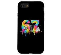 Kids Meme 67 Six 6 Seven 7 Icecream Drip Chaussures Filet de Volleyball Coque pour iPhone SE (2020) / 7/8