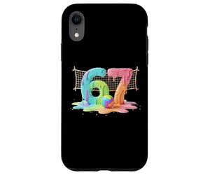 Kids Meme 67 Six 6 Seven 7 Icecream Drip Chaussures Filet de Volleyball Coque pour iPhone XR