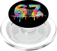 Kids Meme 67 Six 6 Seven 7 Icecream Drip Chaussures Filet de Volleyball PopSockets PopGrip pour MagSafe