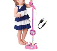 Kids Microphone | Adjustable Height Realistic Singing Props | Kids Microphone | Adjustable Height Realistic Singing Props | Kids Sing-Along Machine with Stand | for Birthday Party Singing