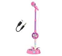 Kids Microphone - Adjustable Height Realistic Singing Props | Kids Sing-Along Machine with Stand for Birthday Party Home School Outdoor