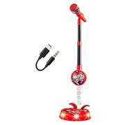 Kids Microphone - Adjustable Height Realistic Singing Props | Kids Sing-Along Machine with Stand for Birthday Party Home School Outdoor