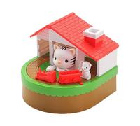 Kids Money Box, Cute Coin Bank, Educational Saving Container, 5.39x5.39x4.92 inches Compact Savings Box with Sound Effect, Fun Desk Accessory for Bedside, Nightstand, Boys and Girls
