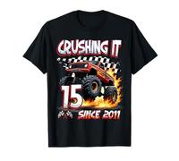 Kids Monster Truck 15 Year Old Boys 15th Birthday Since 2011 T-Shirt