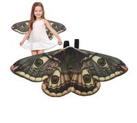 Kids Moth Wings - Faites Semblant De Jouer À La Manteau Costume | Cape De Déguisements De Fantaisie, Accessoire De Tenue De Fête Légère | Jeu De Rôle Créatif Pour Les Célébrations D'anniversaire Des F