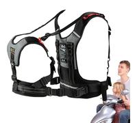 Kids Motorcycle Harness, Reflective Back Seat Belt, 38.58-59.06 Inches Adjustable Safety Belts for Children, Flexible Motorcycle Seat Strap for Outdoor Rides, Secure Travel Gear