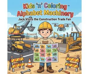 Kids ‘n’ Coloring: Alphabet Machinery - Jack Visits the Construction Trade Fair: ABC Coloring Book for Toddlers Ages 3+, Learn the Alphabet Operating ... Machines, Preschool Learning & Activity Book