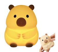 Kids Night Lights - Rechargeable Dimmable Animal Lamp, Cute Silicone Bear Night Lamp with 3 Brightness Levels, 7 Color Changing LED Sleep Light for Kids, Nursery, Bedroom, & Bedside Reading Use
