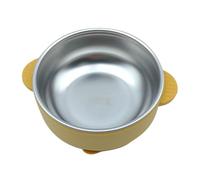 Kids Nourning Bowl | Assiette à ventouse durable | Bol de nourriture pour bébé en acier inoxydable | Conception anti-calcul pour le restaurant de garderie du camping | Snacks Spols Repas