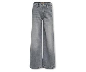 Kids Only KOGCOMET Wide Leg DNM MAT624 Noos, Jean Large Fille, Medium Grey Denim,