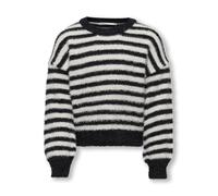 KIDS ONLY Pull-over 'Piumo' noir / blanc, Taille 146-152