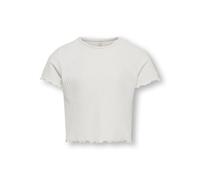 Kids Only KONNELLA S/S O-Neck Top Noos JRS T-Shirt, Cloud Dancer, 158-164 Garçon
