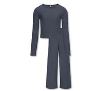 Kids Only Pant Set Kognella Ls JRS Ensemble Top/Pantalon, Bleu Gris, 13 Ans Femmes
